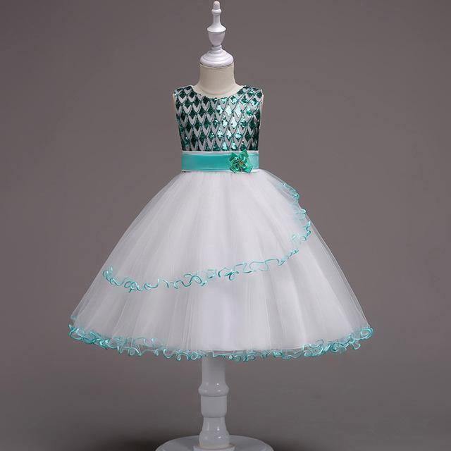 Kids Wedding Dresses Children's Clothing Girls Dress Green