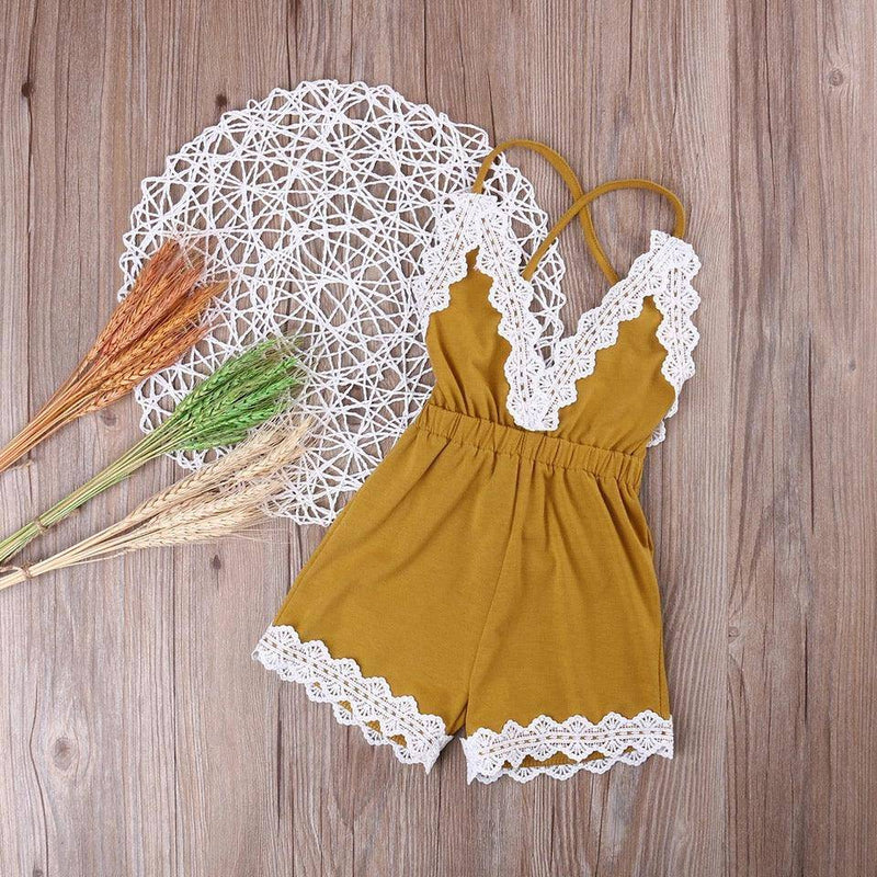 Lovely Baby Girls Romper Sleeveless Jumpsuit Outfit