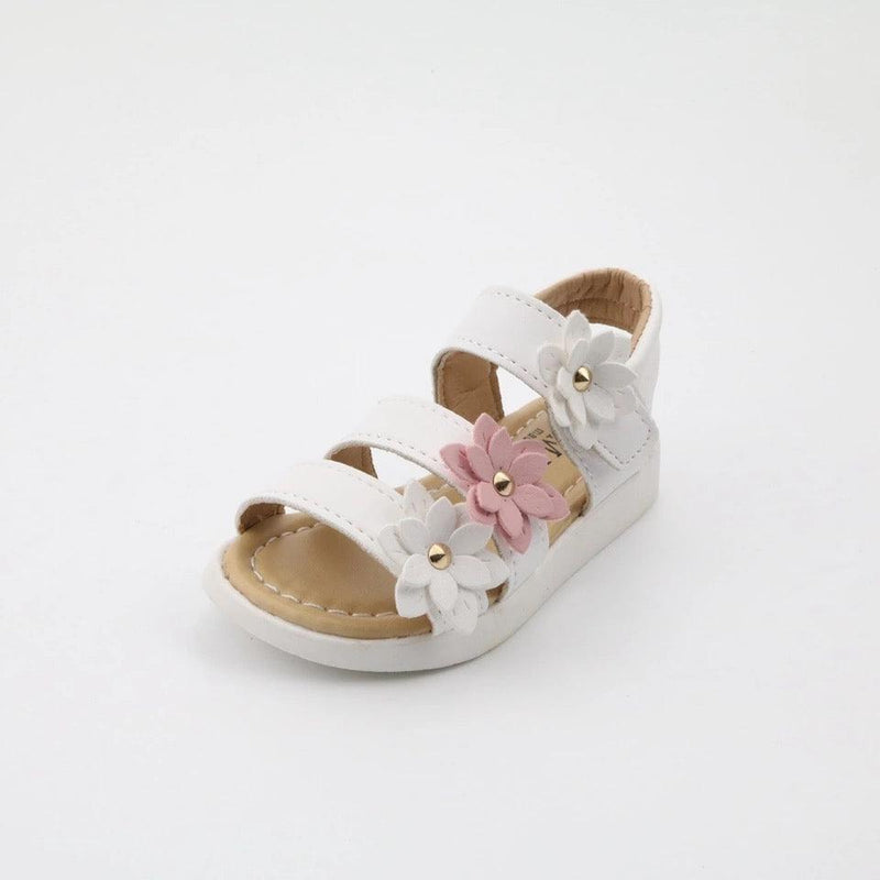 Lovely Girl Flower Sandals Animal Shoes White