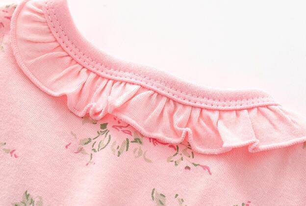 Lovely Girls Flower Printed Jumpsuit Clothes