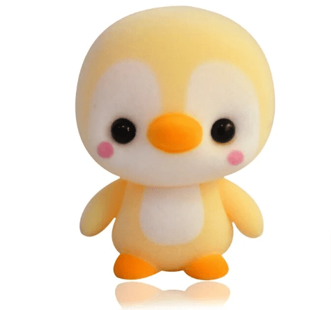 Baby Lovely Penguin Animal Stuffed Doll Toys 4 x 5.5cm Yellow Penguin