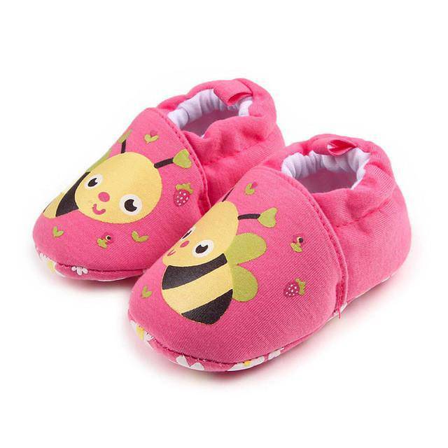 Lovely Round Flats Soft Baby Shoes Pink