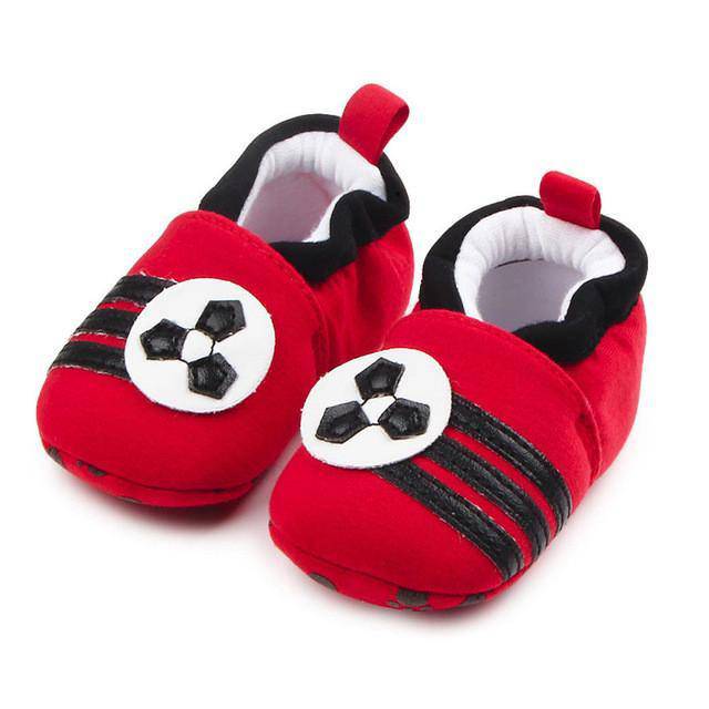 Lovely Round Flats Soft Baby Shoes Red