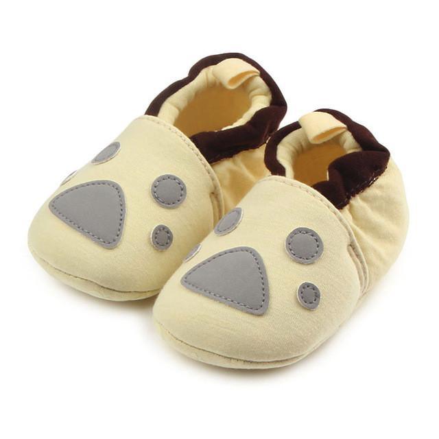Lovely Round Flats Soft Baby Shoes Yellow