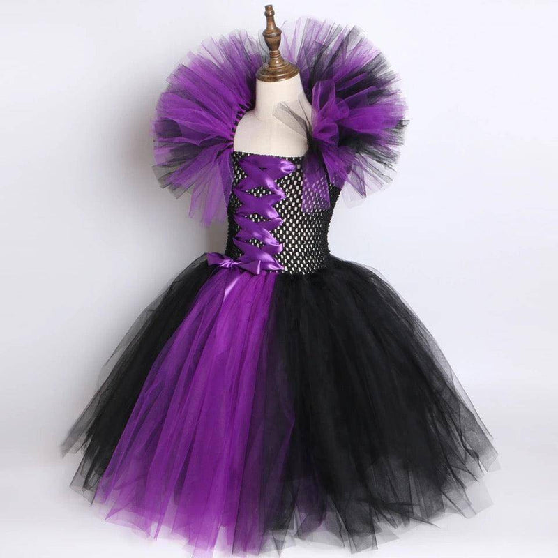 Maleficent Girls Tutu Halloween Cosplay Dress