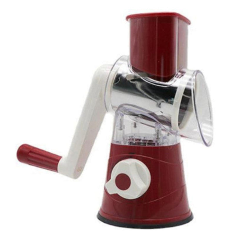 Manual Roller Vegetable Slice Cutter Red