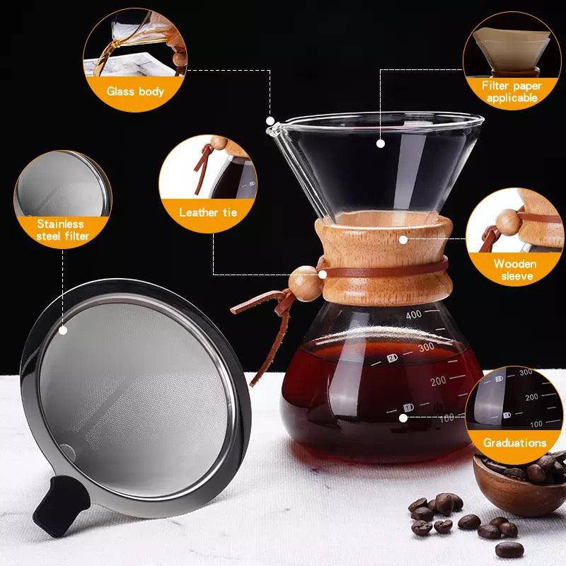 Modern Manual V60 Coffee Maker Set Travel Bag