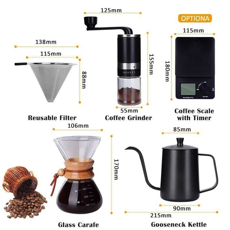 Modern Manual V60 Coffee Maker Set Travel Bag