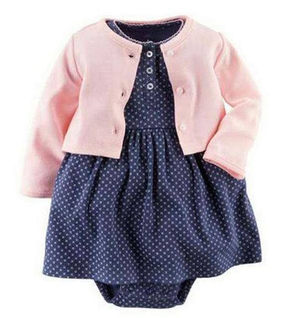 New Arrival Little Girls Romper Skirt Dress Gray