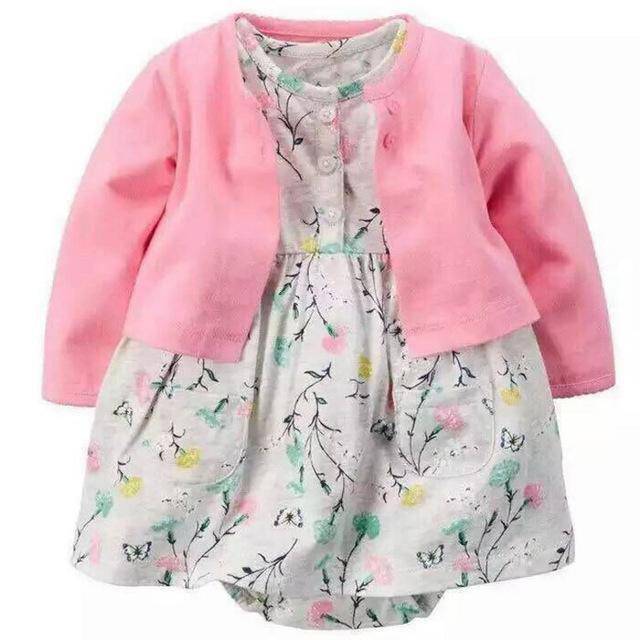 New Arrival Little Girls Romper Skirt Dress Green
