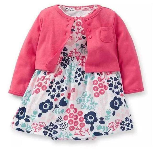 New Arrival Little Girls Romper Skirt Dress Blue