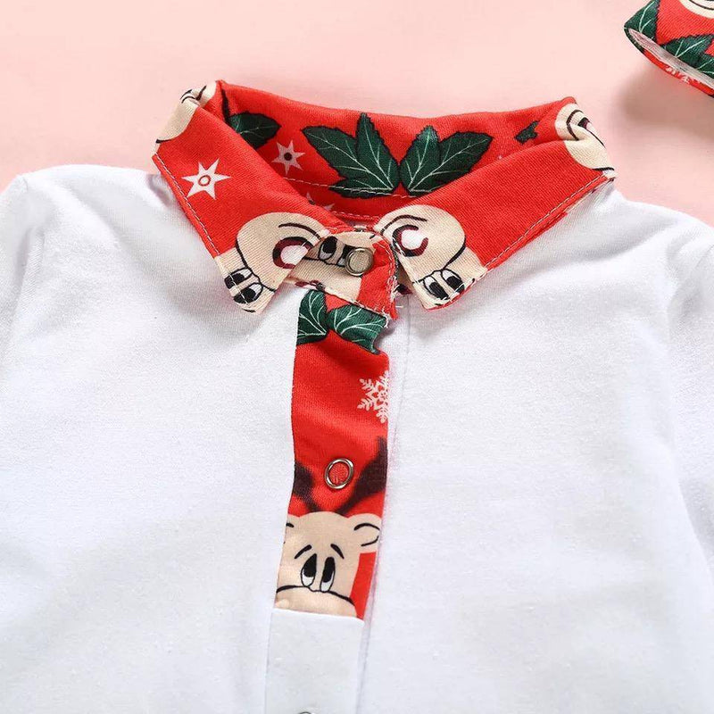 Newborn Baby Boy Girl Tops Strap Hats Outfit Clothes