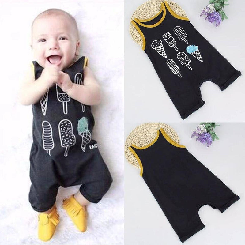 Newborn Baby Boy Ice Cream Jumpsuit