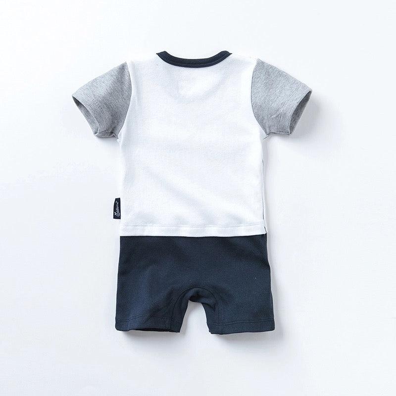 Newborn Baby Boys Dude Romper