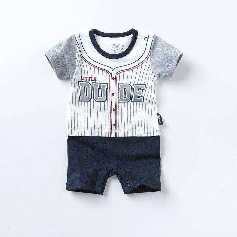 Newborn Baby Boys Dude Romper