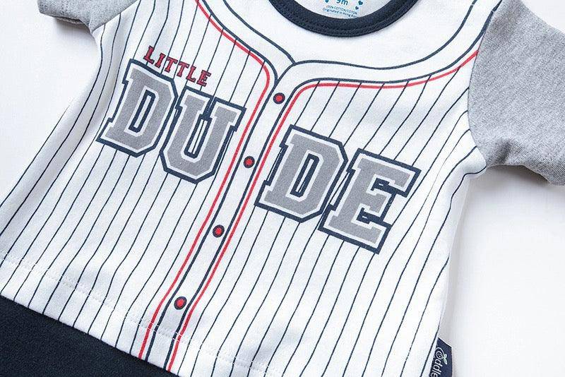 Newborn Baby Boys Dude Romper
