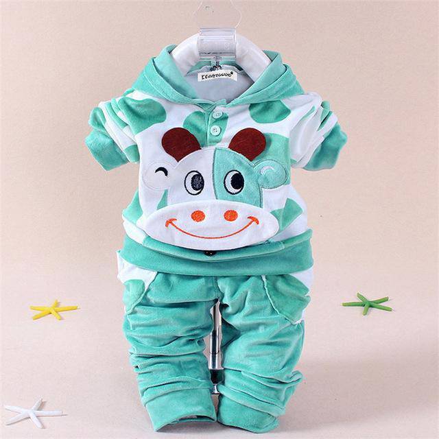 Newborn Baby Girl Sets Polka Dot Outfit Clothes Green Orange Brown
