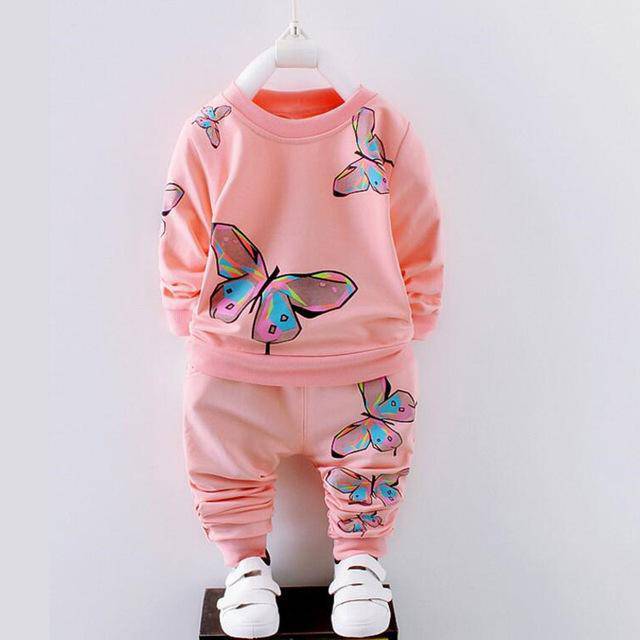 Newborn Baby Girl Sets Polka Dot Outfit Clothes Light Pink Blue