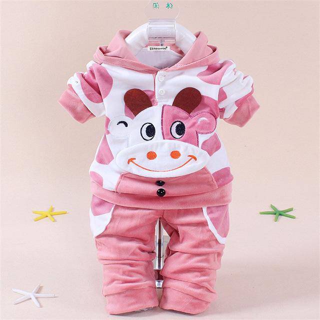 Newborn Baby Girl Sets Polka Dot Outfit Clothes Pink