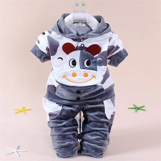 Newborn Baby Girl Sets Polka Dot Outfit Clothes Grey
