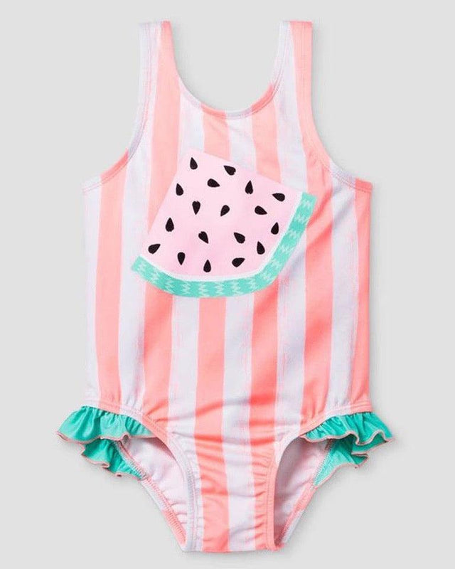 Newborn Baby Girl Watermelon swimsuit Pink