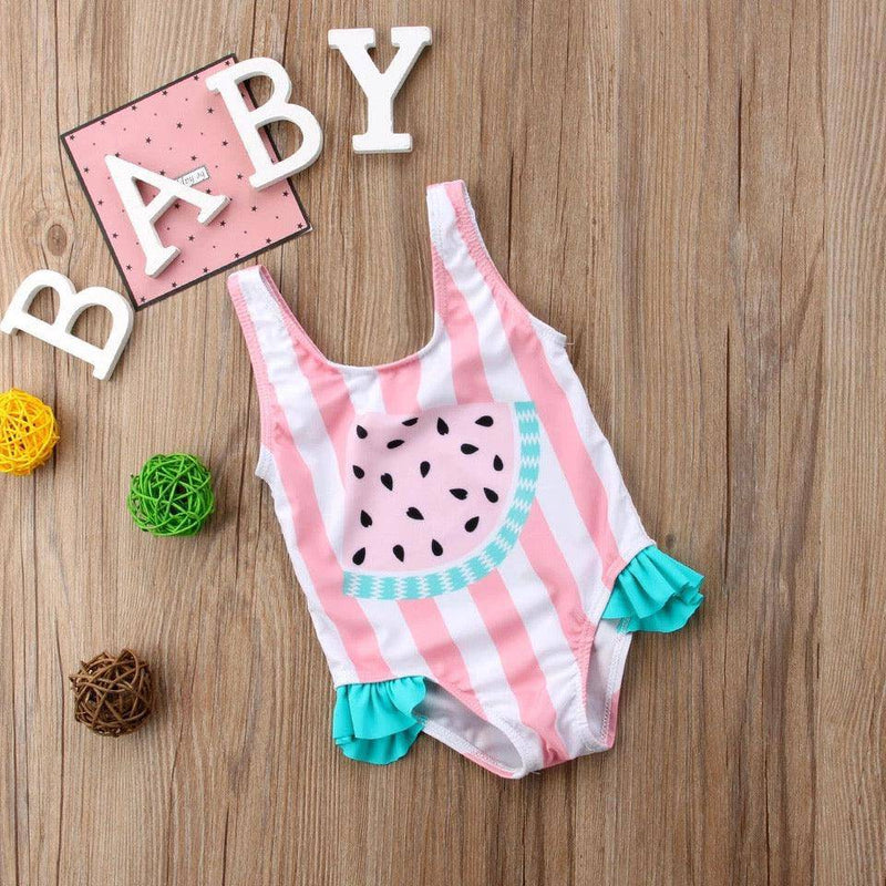 Newborn Baby Girl Watermelon swimsuit