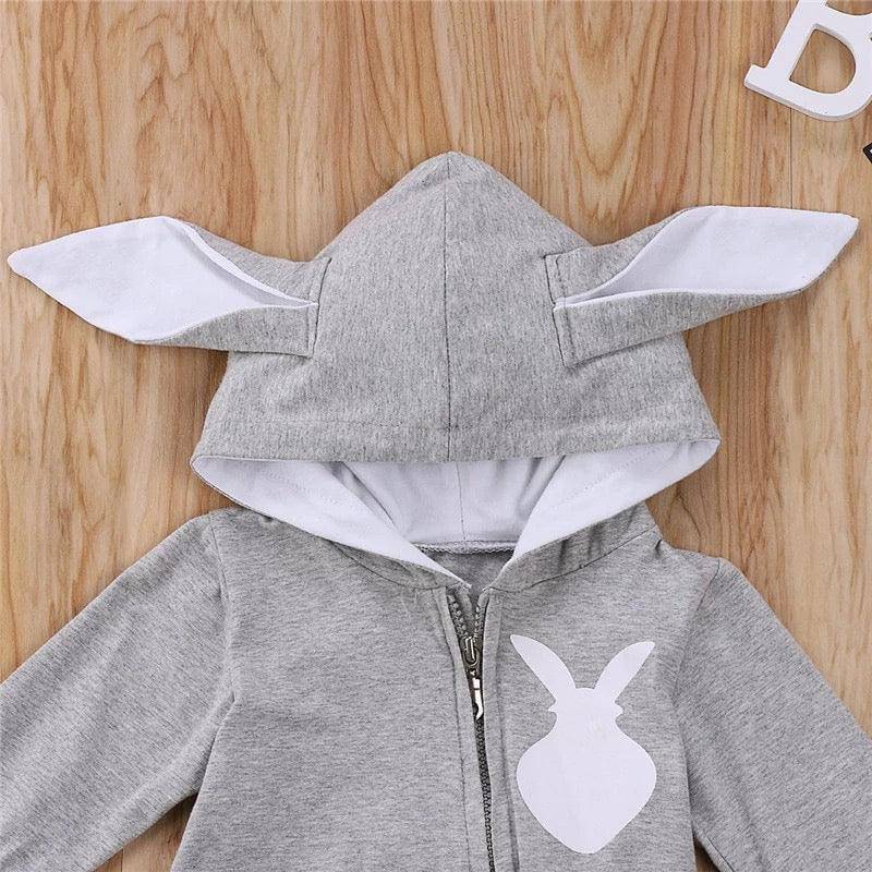 Newborn Baby Girls 3D Ear Rabbit Romper Clothes
