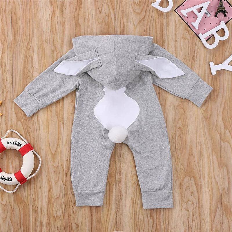 Newborn Baby Girls 3D Ear Rabbit Romper Clothes