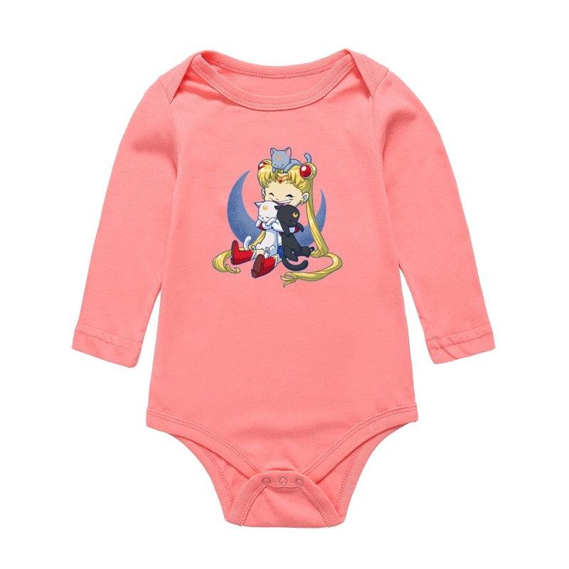 Newborn Baby Girls Boys Romper Bodysuit Clothes Pink