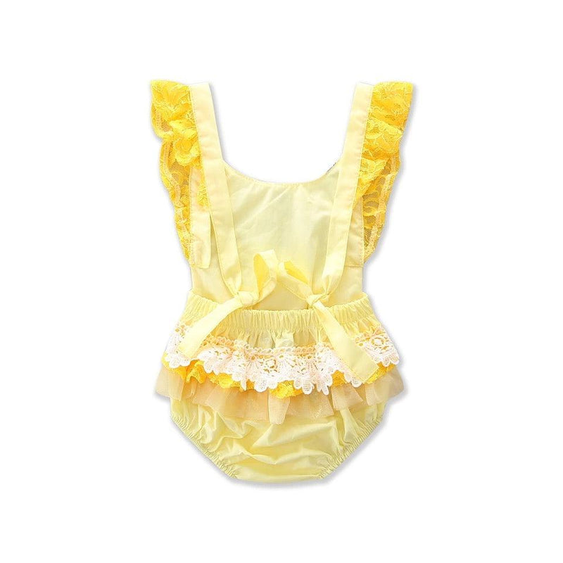 Newborn Baby Girls Ruffles Jumpsuit