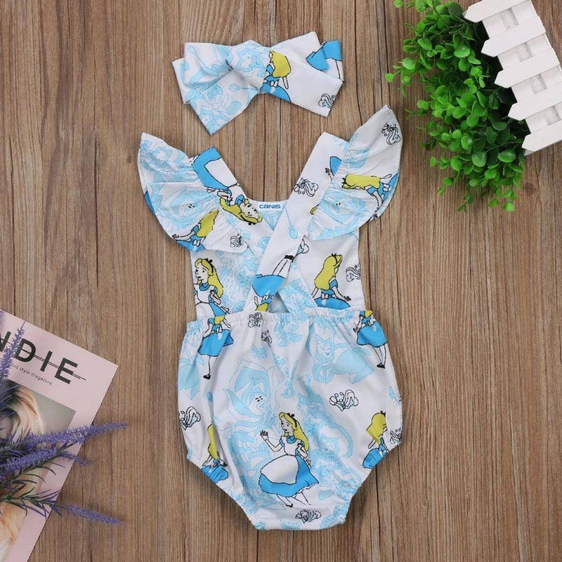 Newborn Baby Girls Ruffles Jumpsuit