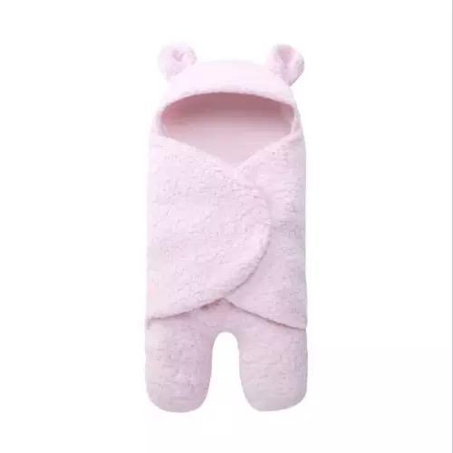 Newborn Baby Soft Cute Swaddle Sleeping Wrap Pink