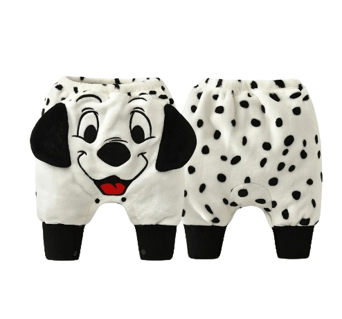 Newborn Warm Thicken Cartoon Nemo Trouser Pants White