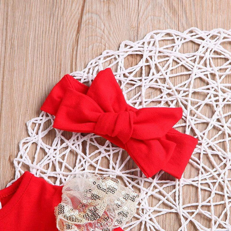 Newborn Christmas Romper Outfit Dress