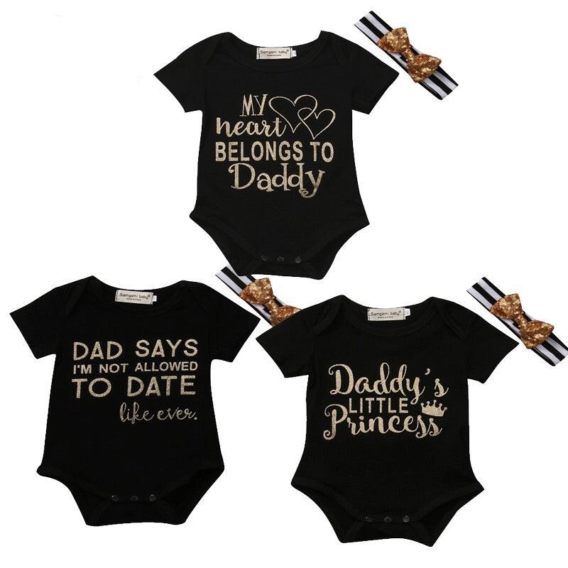 Newborn Girls Daddy's Little Princess Jumpsuit