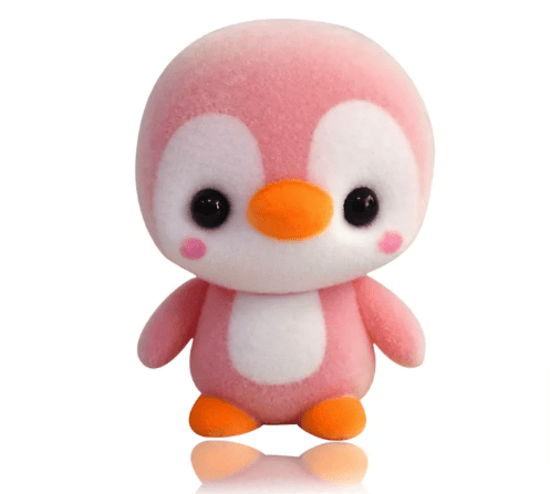 Baby Lovely Penguin Animal Stuffed Doll Toys 4 x 5.5cm Pink Penguin