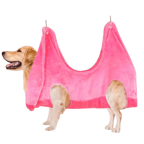 Pet Cat Grooming Hammock Nail Trimming Bath Bag Pink S