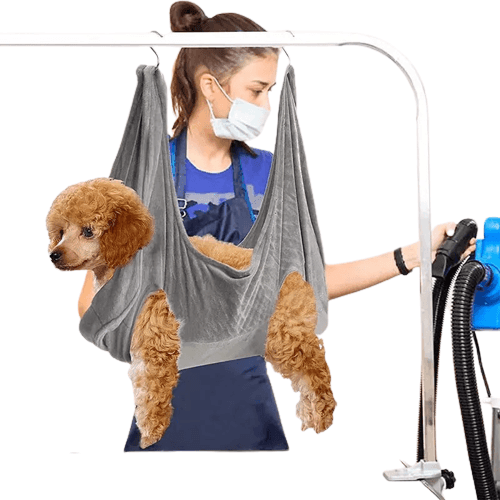 Pet Cat Grooming Hammock Nail Trimming Bath Bag Grey S
