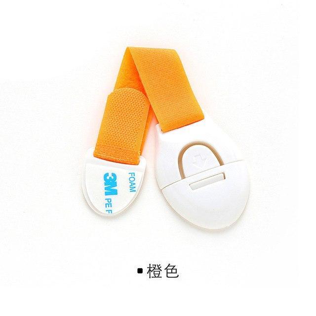 Plastic Children Lock & Straps Safety Lock Protection Orange