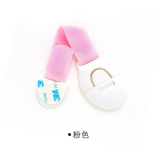Plastic Children Lock & Straps Safety Lock Protection Pink