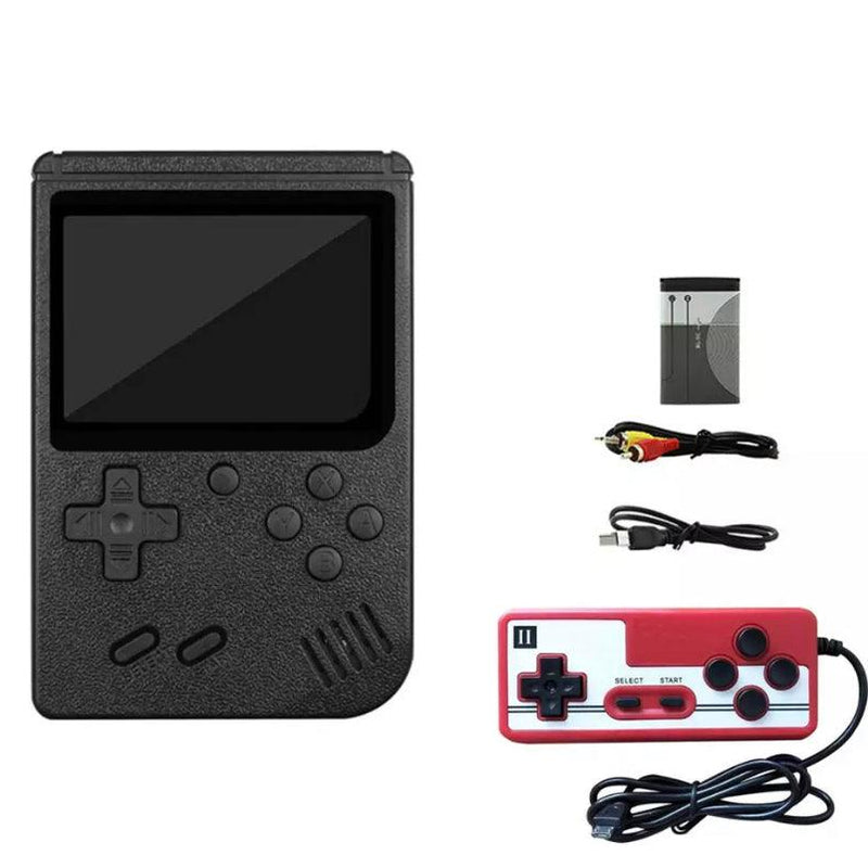 Portable Mini Handheld Retro Classic Video Game Black with red handle