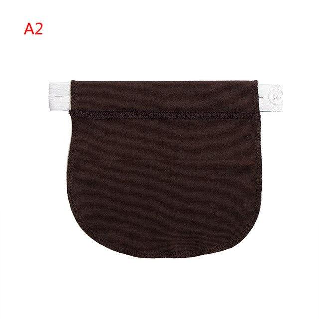 Maternity Pregnancy Waistband Adjustable Belt Dark Brown