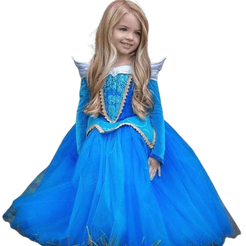 Princess Cosplay Dresses Aurora Costume Blue