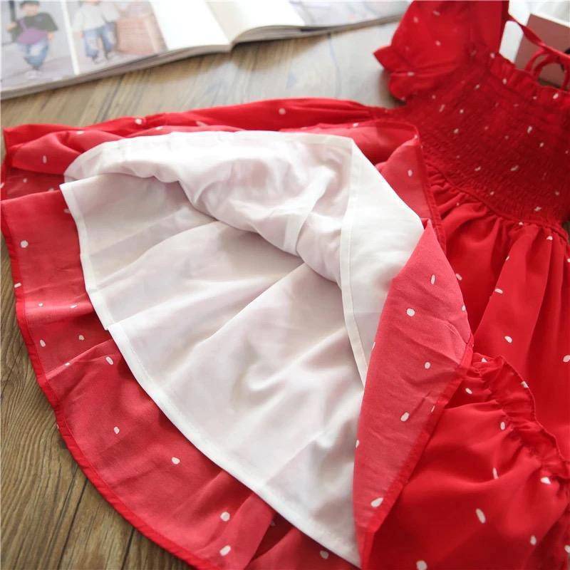 Princess Girls Summer Sundress Fairy Puff Dress