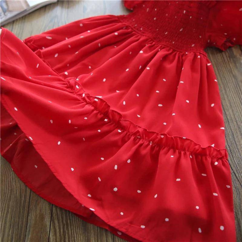 Princess Girls Summer Sundress Fairy Puff Dress