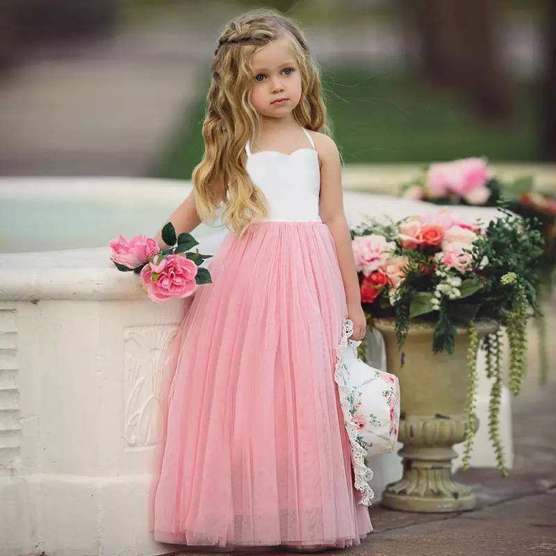 Princess Flower Wedding Party Gown Dress