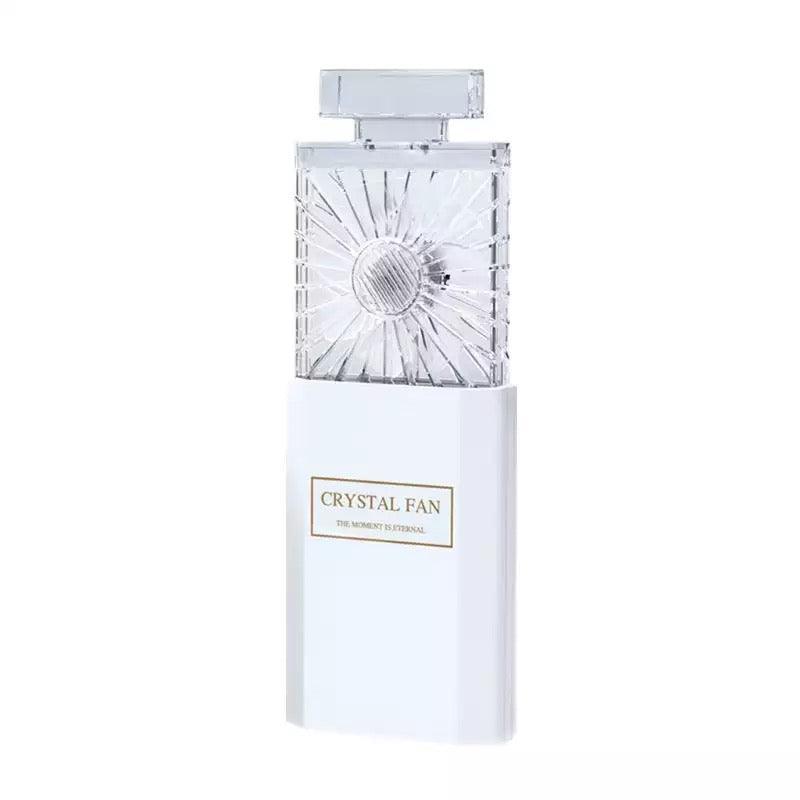 Retractable Portable Hand Held Fan White