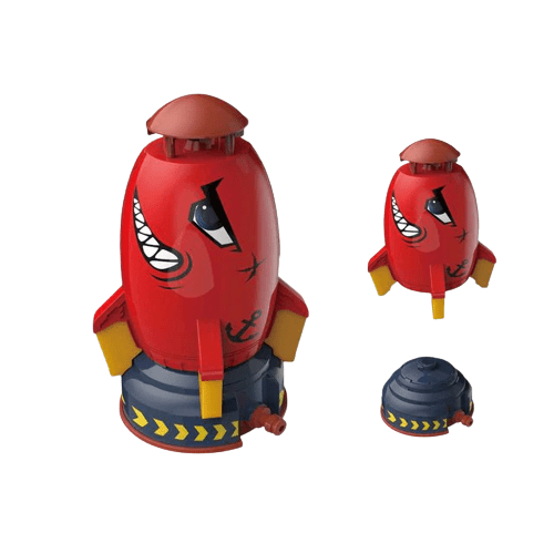 Kids Rocket Sprinkler Launcher Toys Red