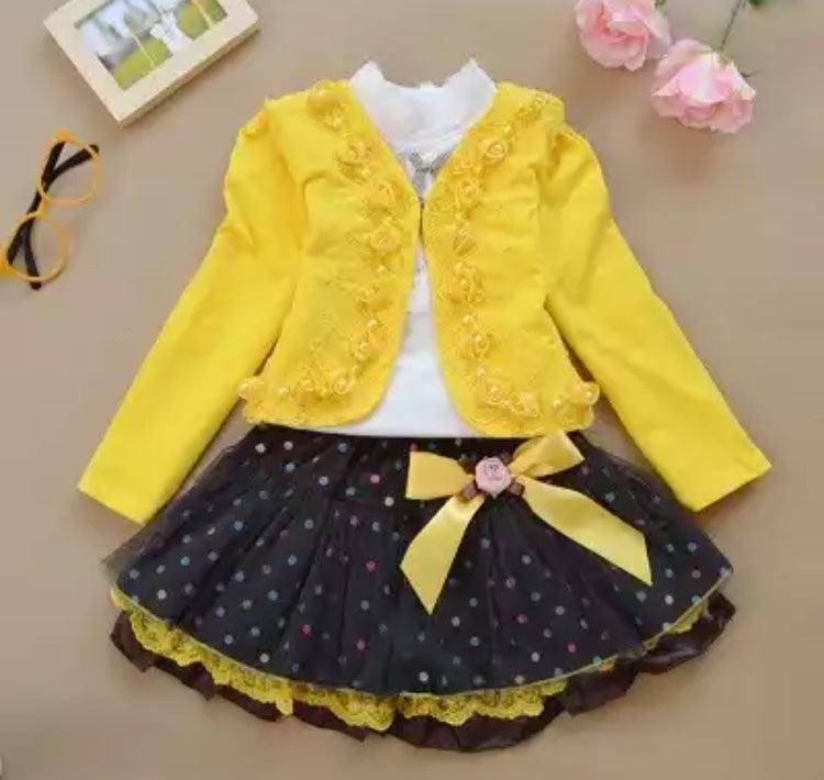 Rose Girls Long Sleeve Blouse Dress Clothes