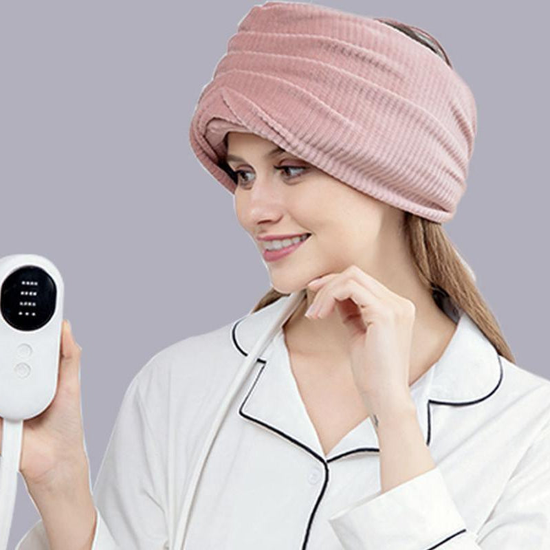 Smart Home Head Air Wave Massager Bag Pink